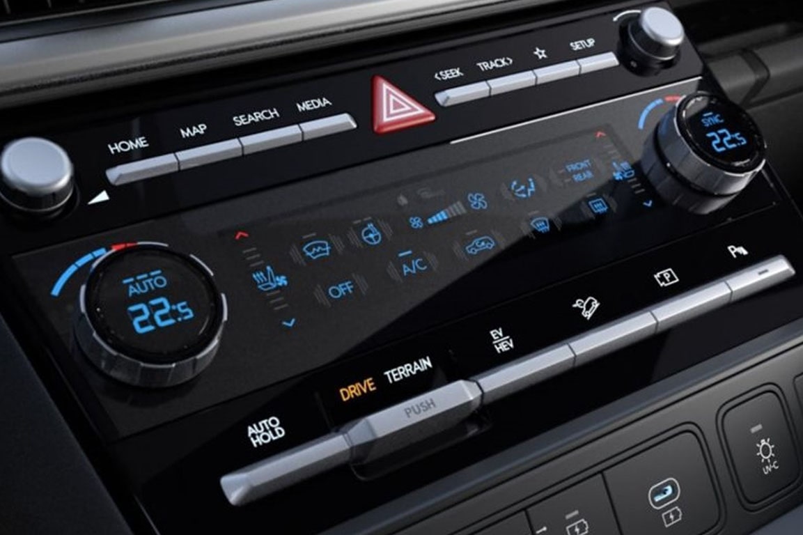 nội thất hyundai santafe